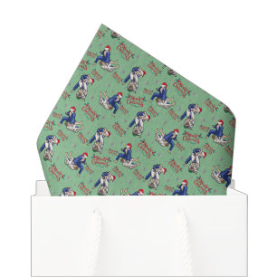Papier de soie de Noël Jiu Jitsu en vert