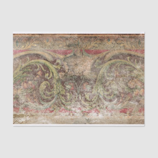 Papier de soie de soie affligé de panneau de (Recto)