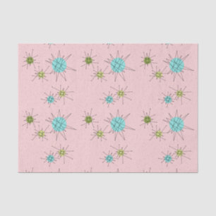 Papier de soie de soie atomique iconique rose de
