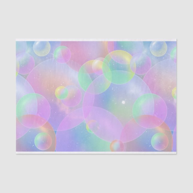 Papier de soie de soie - bulles (Recto)