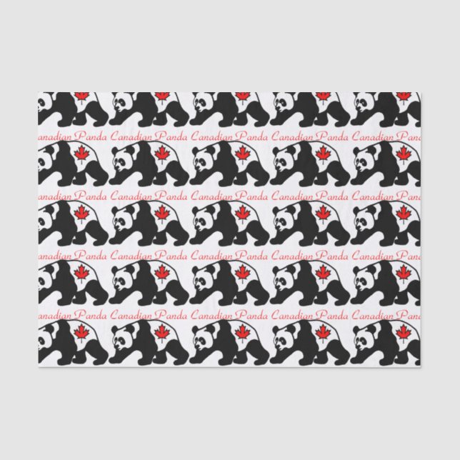 Papier de soie de soie canadien de panda (Recto)