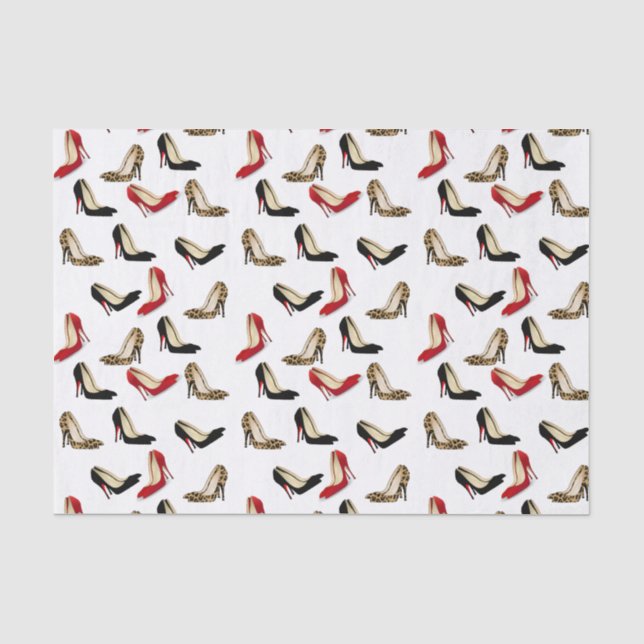 Papier de soie de soie chic de talons stylets (Recto)