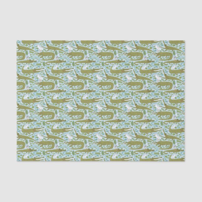 papier de soie de soie d'alligators de marais (Recto)