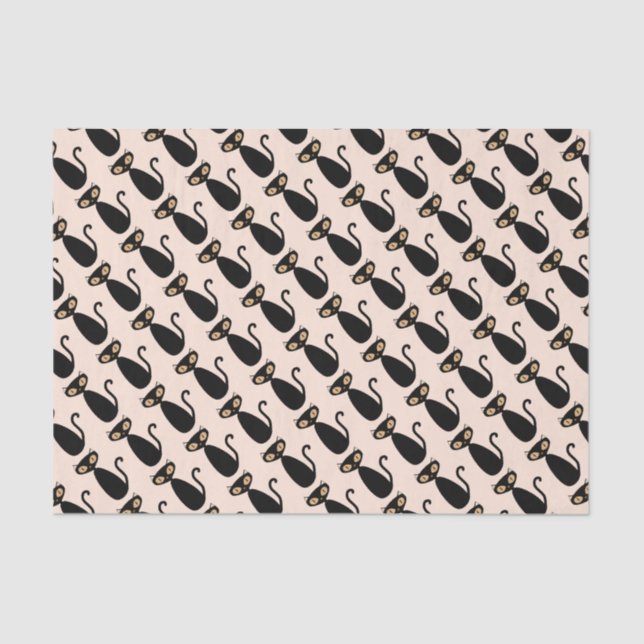 Papier de soie de soie de chat de mod (Recto)