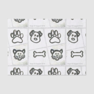 Papier de soie de soie de chien et de chat