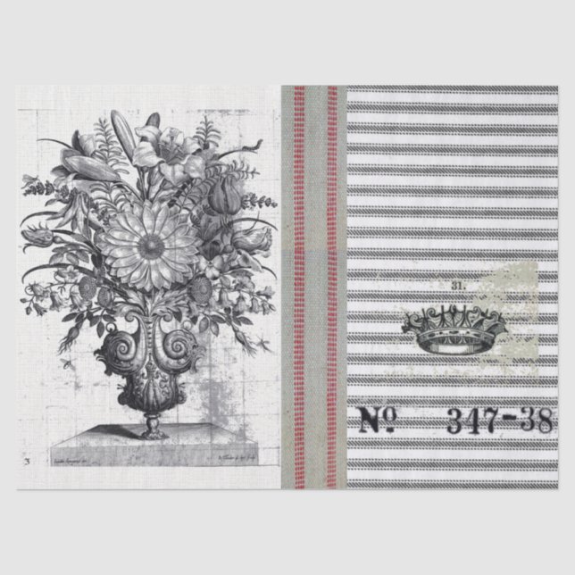 Papier de soie de soie de coutil de jardin de jute (Recto)