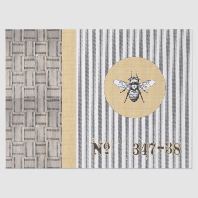 Papier de soie de soie de coutil de sangle de jute (Recto)