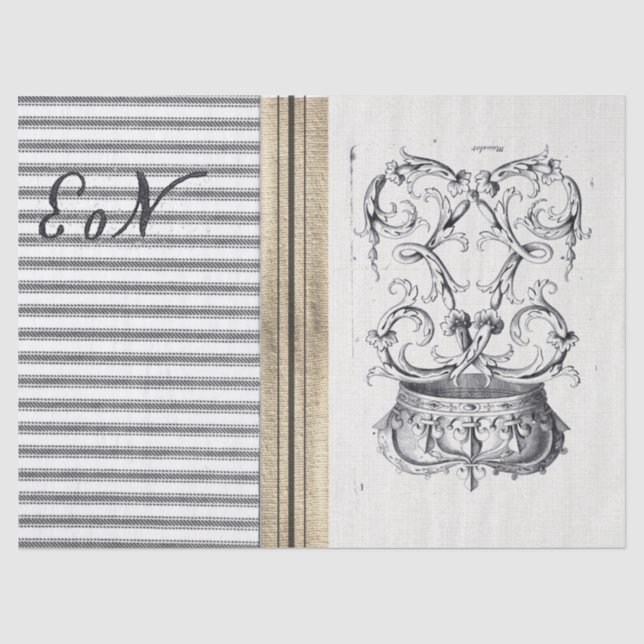 Papier de soie de soie de coutil de toile de jute (Recto)