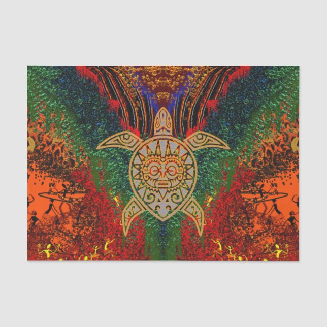 Papier de soie de soie de culte de tortue (Recto)