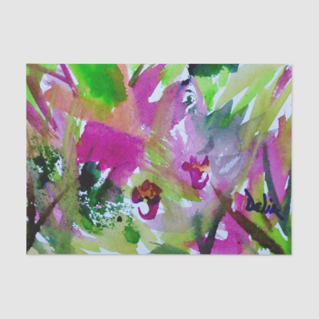 Papier de soie de soie de Delia (Recto)