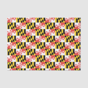 Papier de soie de soie de drapeau du Maryland