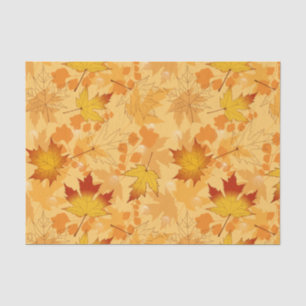 Papier de soie de soie de feuille d'automne