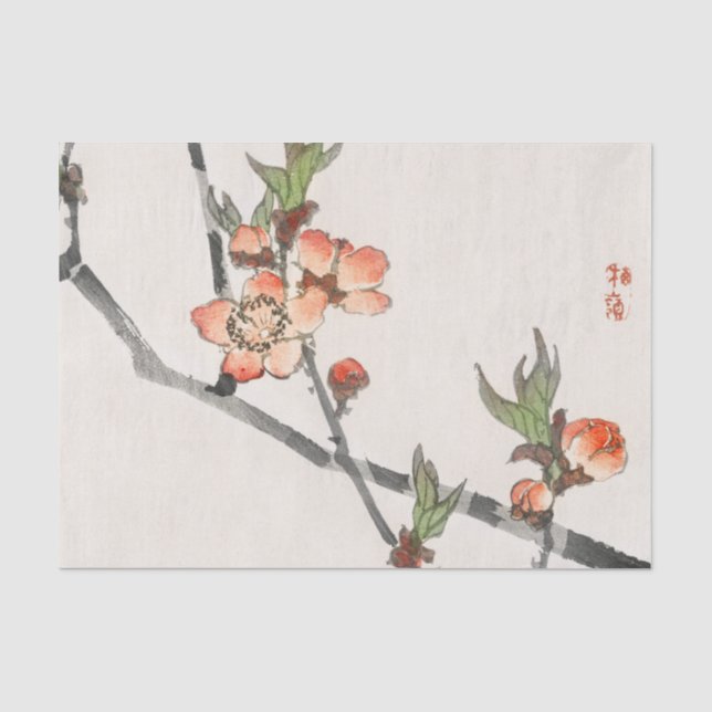 Papier de soie de soie de FLEURS DE CERISIER (Recto)