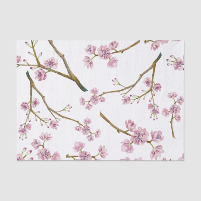 Papier de soie de soie de fleurs de cerisier de (Recto)