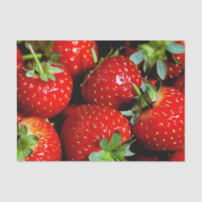 Papier de soie de soie de fraises (Recto)