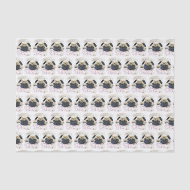 Papier de soie de soie de giftwrap de chien de (Recto)
