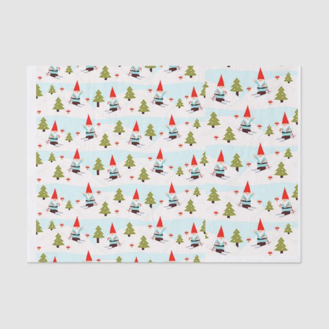 PAPIER DE SOIE DE SOIE DE GNOMES DE NOËL (Recto)