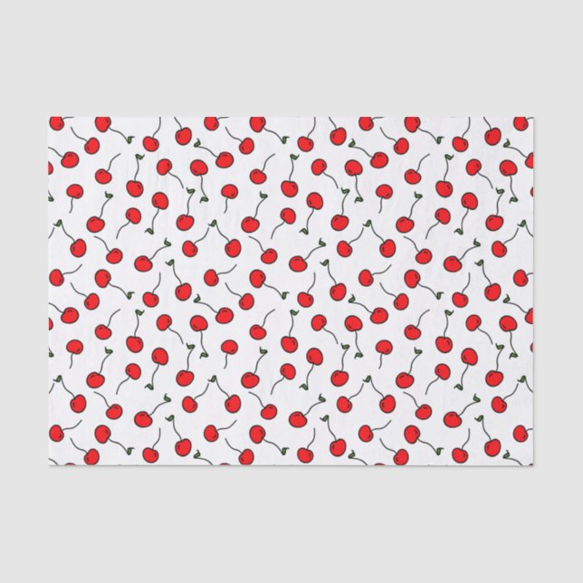 Papier de soie de soie de jubilé de cerises (Recto)
