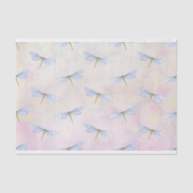 Papier de soie de soie de libellule (Recto)