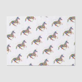 Papier de soie de soie de licorne
