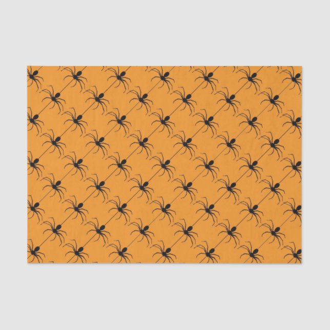 Papier de soie de soie de motif d'araignée de (Recto)