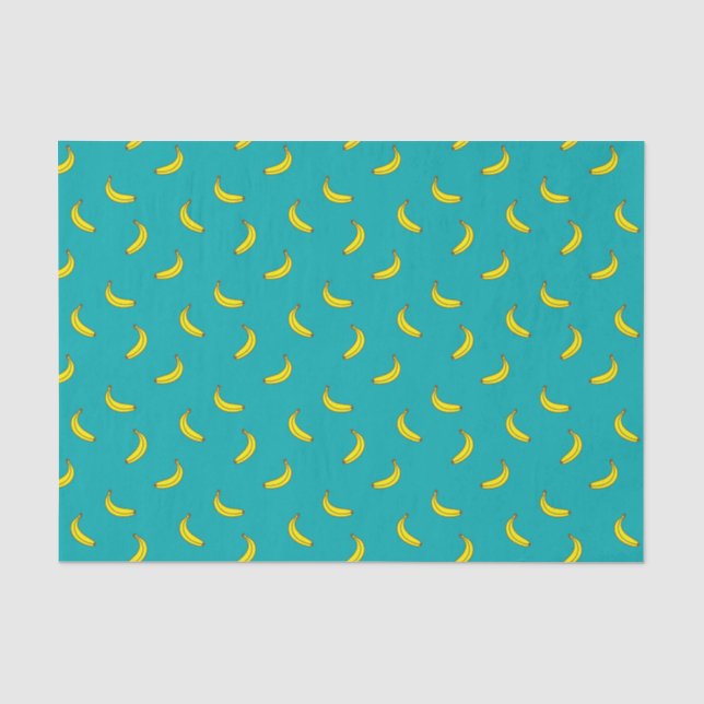 Papier de soie de soie de motif de banane (Recto)