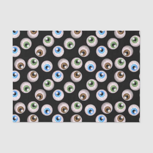 Papier de soie de soie de motif de globe oculaire (Recto)
