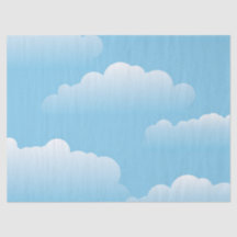 Papier de soie de soie de nuages