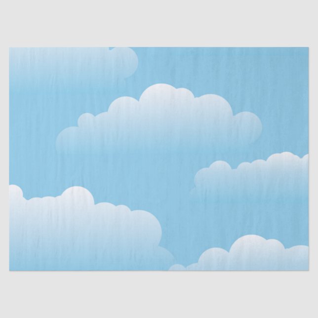 Papier de soie de soie de nuages (Recto)