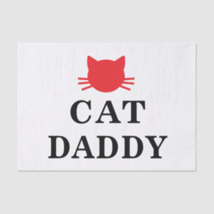 Papier de soie de soie de papa de chat
