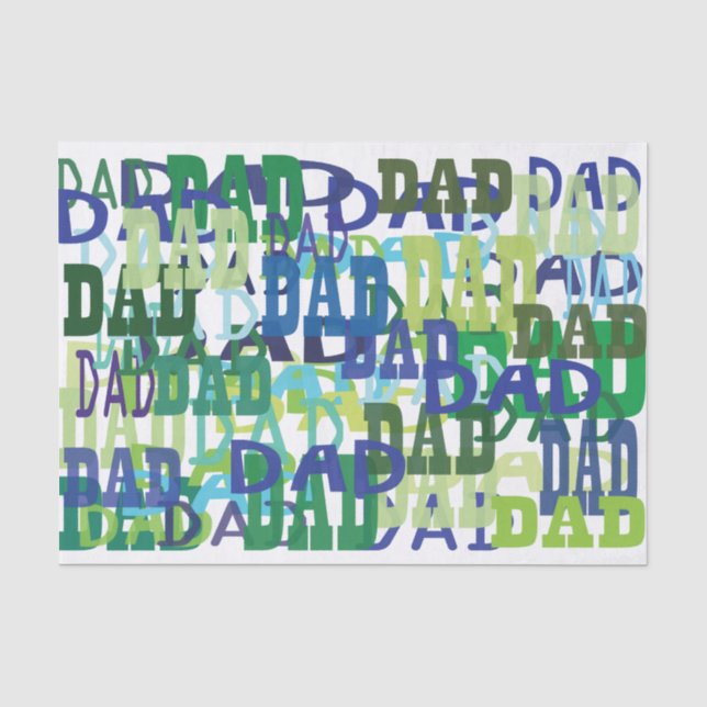 Papier de soie de soie de papa de fête des pères (Recto)