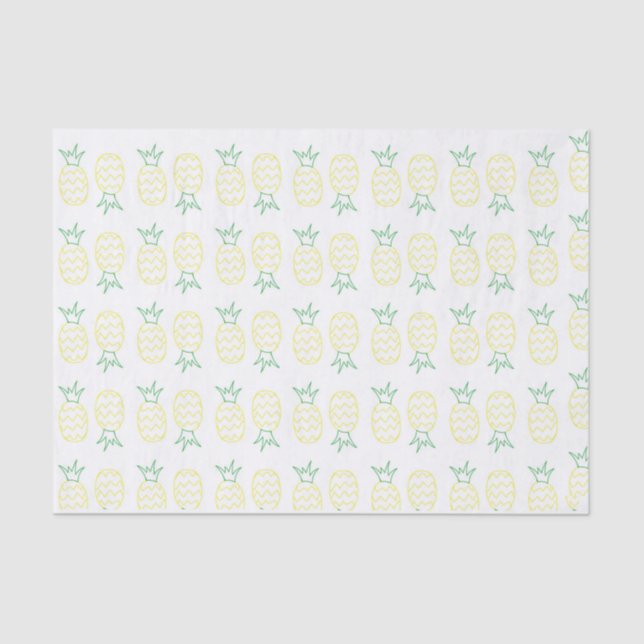 Papier de soie de soie de partie d'ananas (Recto)