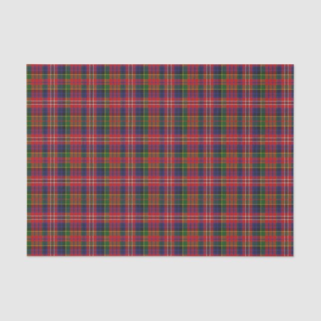 Papier de soie de soie de plaid de tartan de (Recto)