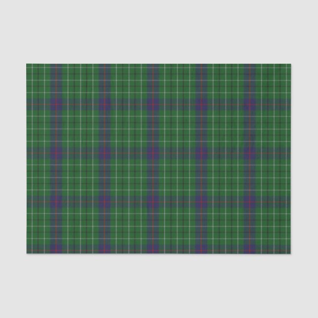 Papier de soie de soie de plaid de tartan de (Recto)