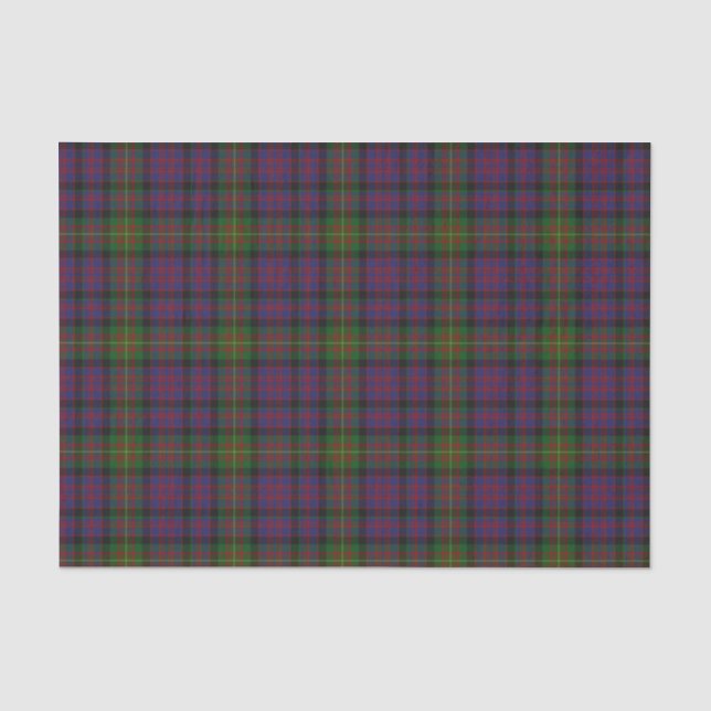 Papier de soie de soie de plaid de tartan de (Recto)