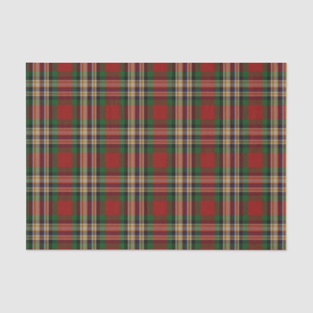 Papier de soie de soie de plaid de tartan de (Recto)