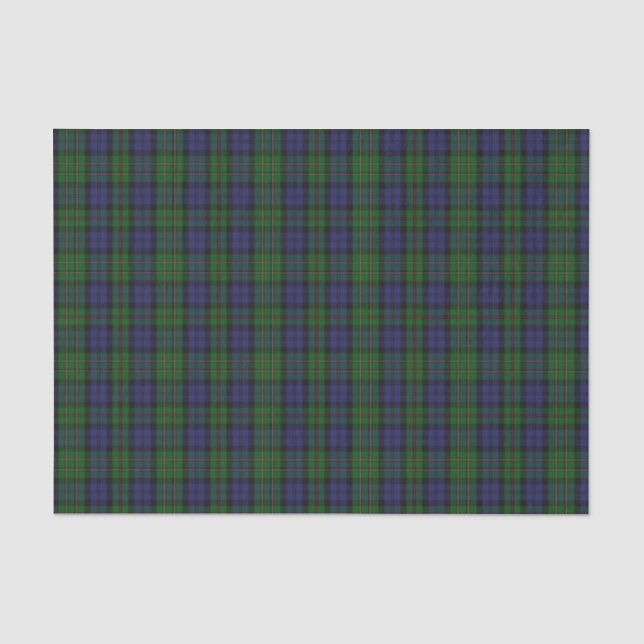 Papier de soie de soie de plaid de tartan de (Recto)