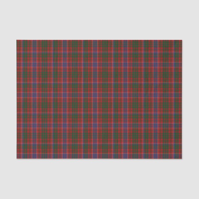 Papier de soie de soie de plaid de tartan de (Recto)