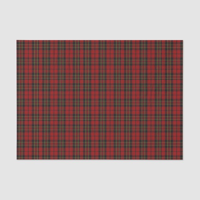 Papier de soie de soie de plaid de tartan de (Recto)