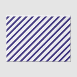 Papier de soie de soie de rayure de bleu marine