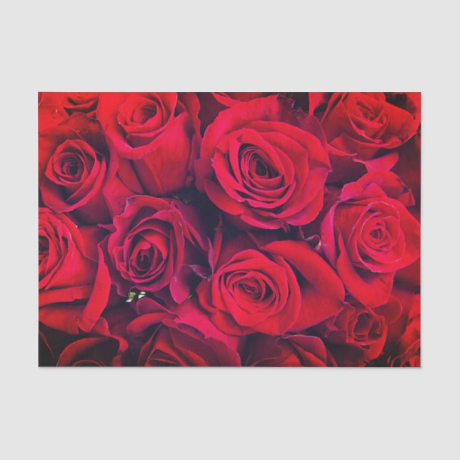 Papier de soie de soie de roses rouges de Mlle (Recto)