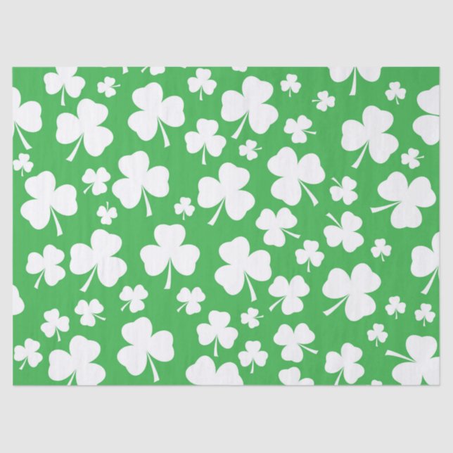 Papier de soie de soie de shamrock (Recto)