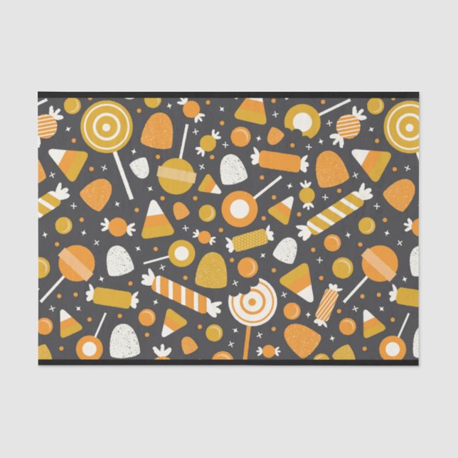 Papier de soie de soie de sucrerie de Halloween (Recto)