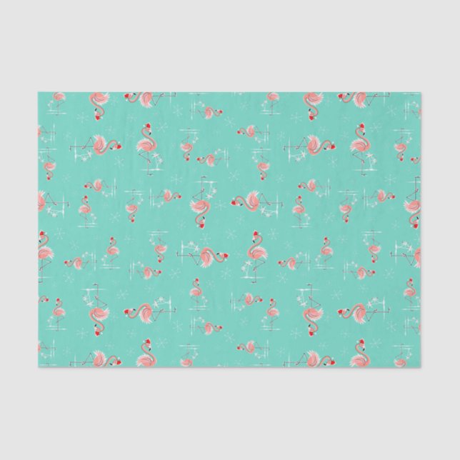 Papier de soie de soie de torsion de Flamant rose (Recto)
