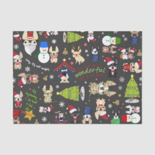 Papier de soie de soie de vacances de Noël de