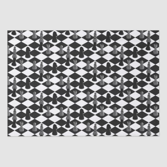 Papier de soie de soie d'échiquier (Recto)