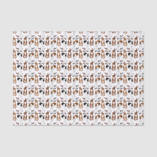 Papier de soie de soie décousu de lapins d'Itty (Recto)