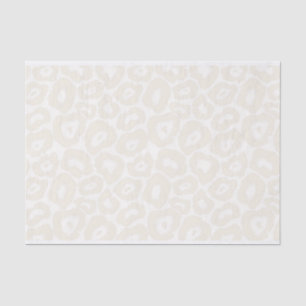 Papier de soie de soie d'empreinte de léopard de
