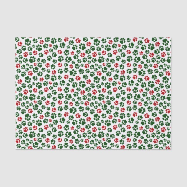 Papier de soie de soie d'empreinte de patte de (Recto)