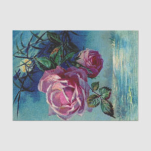 Papier de soie de soie des roses B de clair de